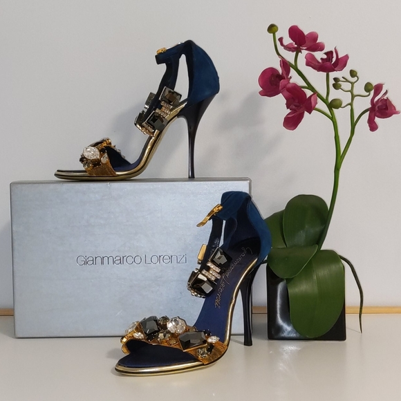 ✨Gianmarco Lorenzo✨ Stunning ❤️ Swarovski Heels - Picture 2 of 13